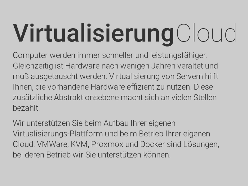 Virtualisierung